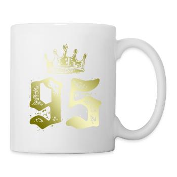 95 Couronne numérique - Mug blanc - blanc - Droite
