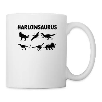 Dinosaur Harlowsaurus Dino Name - amoureux des dinosaures - Mug blanc - blanc - Droite