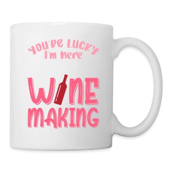 J’aurais pu faire du vin - Mug blanc - blanc - Droite
