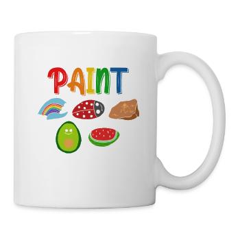Allons peindre des roches - Mug blanc - blanc - Droite