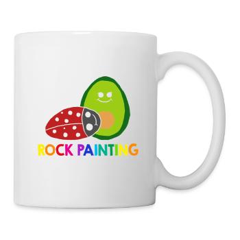 This Is My Rock Painting Shirt - Mug - white - Right