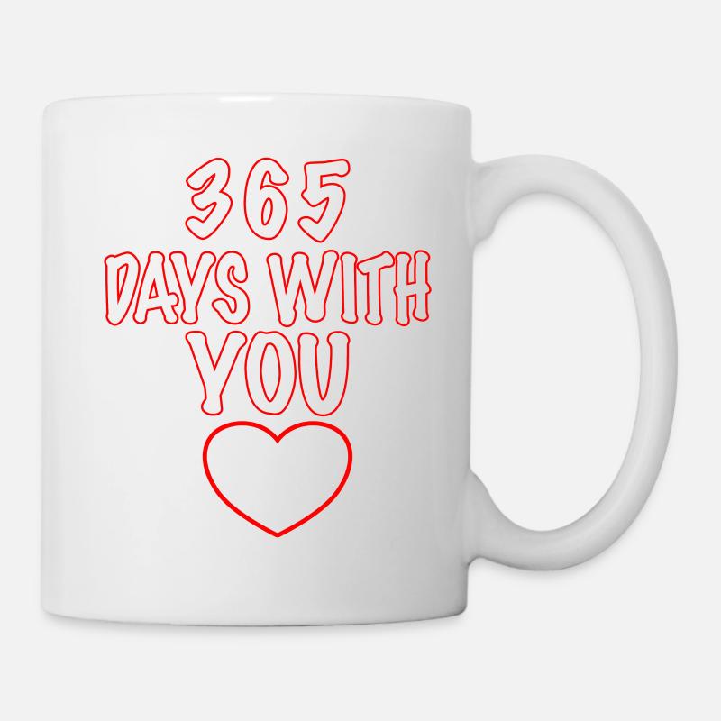 365 Jours avec vous - Mug blanc - blanc