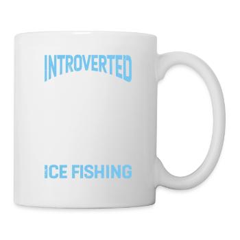 Introverted Discuss Ice Fishing - Mug - white - Right