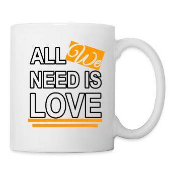Tout ce dont NOUS avons besoin, c’est d’Amour - Mug blanc - blanc - Droite