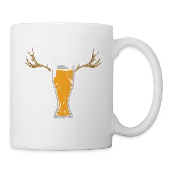 Reindeer Sayings Meme Festival Après Ski Party Beer - Mug - white - Right
