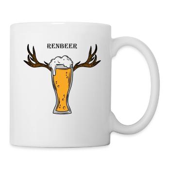 Reindeer Sayings Meme Festival Après Ski Party Beer - Mug - white - Right