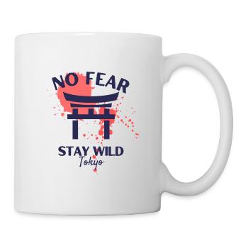 Japanese Design with No Fear Text Combined - Mug - white - Right