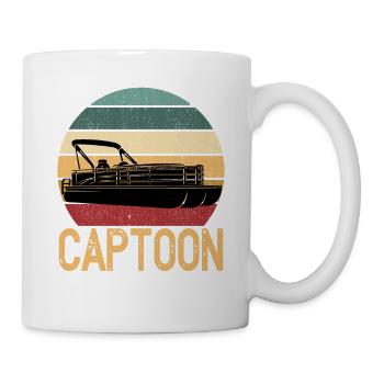 Captoon Vintage Cool Lake Bateau d’été - Mug blanc - blanc - Droite