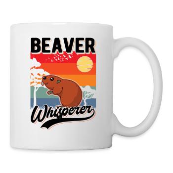 Biber Flüsterer Beaver Whisperer - Mug - white - Right