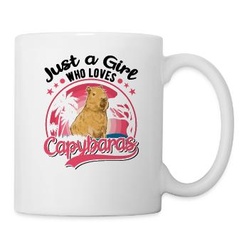 Just a Girl Who loves Capybaras Capybara Girls - Mug - white - Right