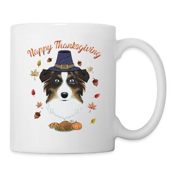 Joyeux Thanksgiving I Dog Lover I Australien - Mug blanc - blanc - Droite
