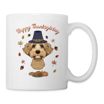 Happy Thanksgiving I Dog Lover I Labaradoodle - Mug - white - Right