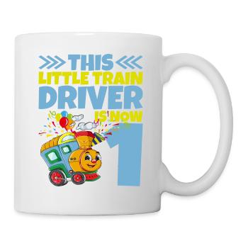 1. Geburtstag Dieser Kleine Lokführer Ist Jetzt 1 - Tasse - Weiß - Rechts