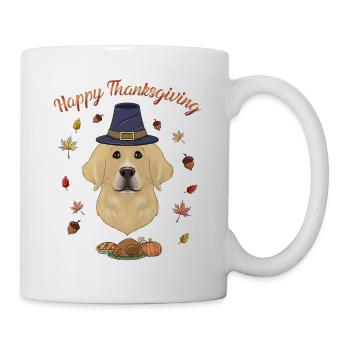 Happy Thanksgiving I Dog Lover I Labrador - Tasse - Weiß - Rechts