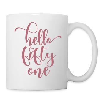 Hello Fifty One Cute 51 Years Old Birthday - Mug - white - Right
