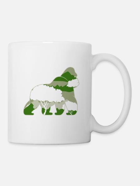 Affe - Tasse - Weiß