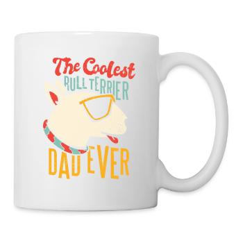 Der coolste Bull Terrier Dad aller Zeiten Der cool - Tasse - Weiß - Rechts