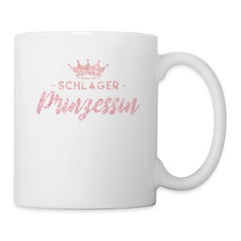 Schlagerparty Schlager Prinzessin - Tasse - Weiß - Rechts