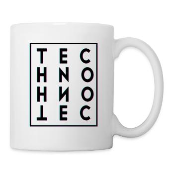 Techno - Mug blanc - blanc - Droite