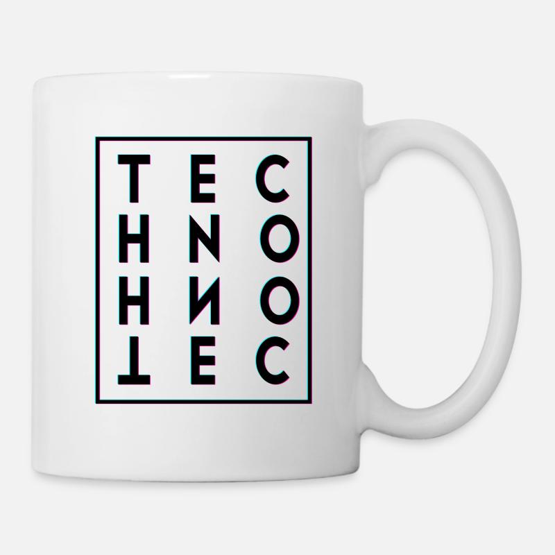 Techno - Tasse - Weiß