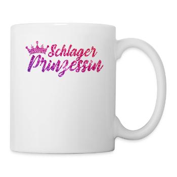 Schlagerparty Schlager Prinzessin - Tasse - Weiß - Rechts