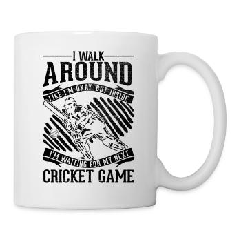 Ich Gehe Gut Herum - Cricket - Tasse - Weiß - Rechts