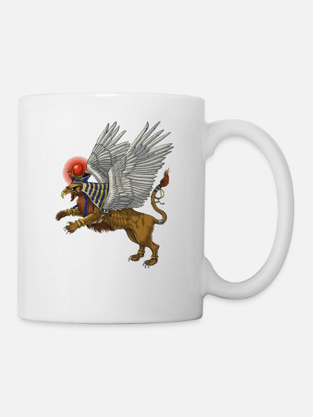 Ancient Egyptian Mythology Griffin - Mug - white