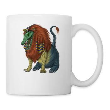 Ägyptische Mythologie Gottheit Ammit - Tasse - Weiß - Rechts