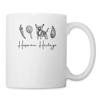 Hispanic Heritage Spanish lettering Carrida - Mug - white - Right