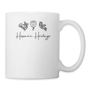 Patrimoine hispanique Espagnol Fleurs d’expiation écrites - Mug blanc - blanc - Droite