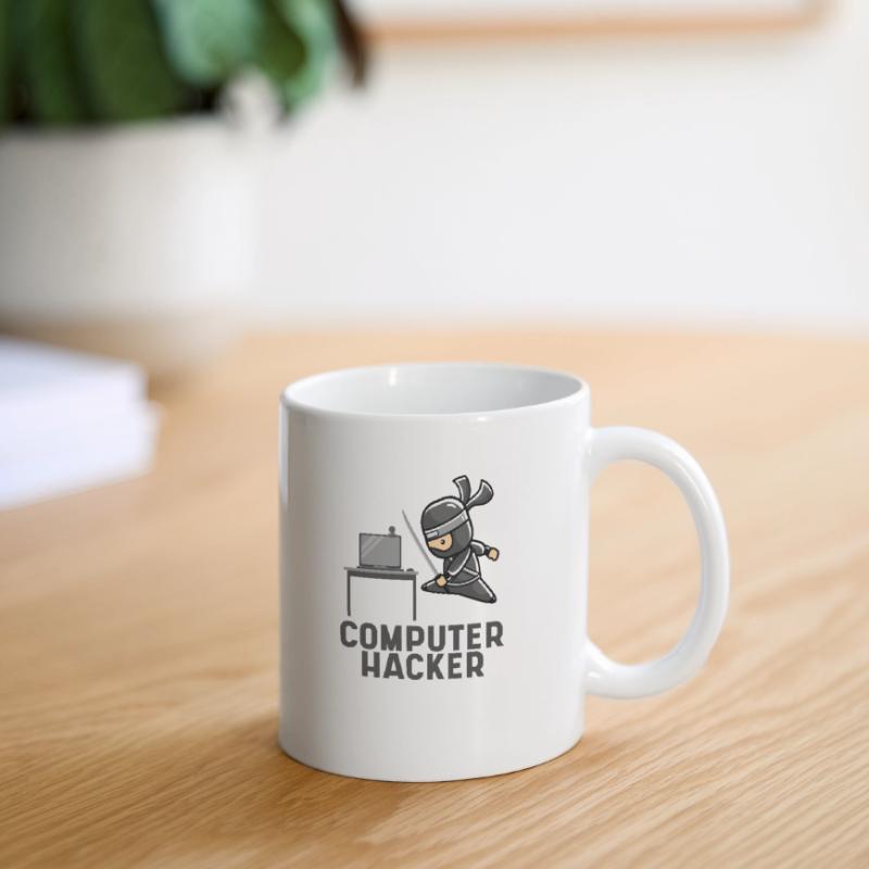 Computer Hacker Ninja Laptop Gift Programmer Mug