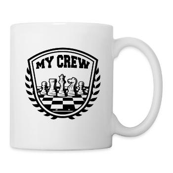 My Crew Funny Chess Pieces Nerd Fan Quotes - Mug - white - Right