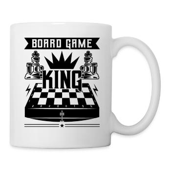 Board Game King Funny Chess Player Quotes - Tasse - Weiß - Rechts
