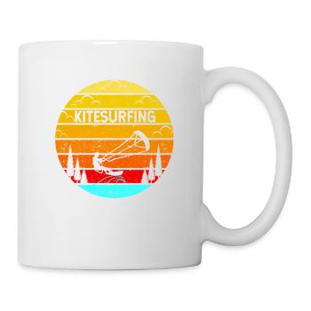 Funny Kitesurfing Kiteboarding Kiteboarder - Mug - white - Right