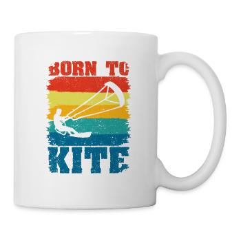 Born To Kite Kiteboarder Kitesurfing Kitesurfing - Mug - white - Right