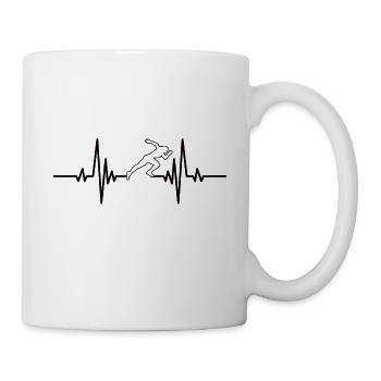 Jogging fit jogging course course cardio training - Mug blanc - blanc - Droite