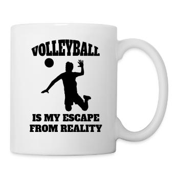 Volleyball Gift Beach Volleyball Volleyball Player - Mug - white - Right
