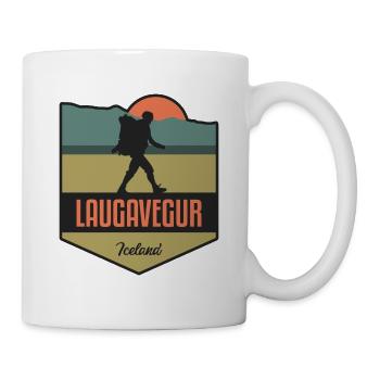 Laugavegur - Islande - Mug blanc - blanc - Droite