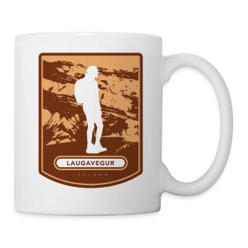 Laugavegur - Islande - Mug blanc - blanc - Droite