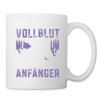 Mein Vollblut Anfänger Reitsport Pferdemädchen - Tasse - Weiß - Rechts