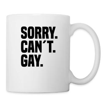 Pride Gay Lgbt Lesbian Rainbow Flag Bisexuell - Tasse - Weiß - Rechts