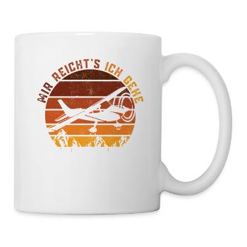 Mir reichts ich gehe Ultraleichtflugzeug fliegen - Tasse - Weiß - Rechts