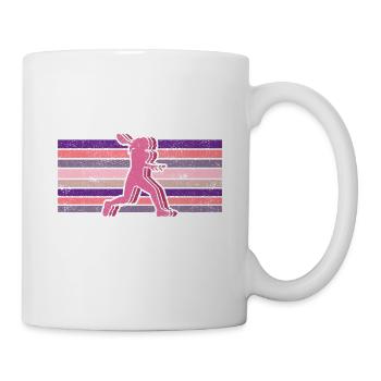Ich bin ein Schmetter Ling Squashspieler Geschenk - Tasse - Weiß - Rechts