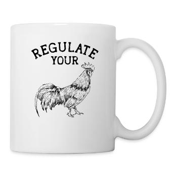 Régulez votre - amateurs de poulet - Mug blanc - blanc - Droite