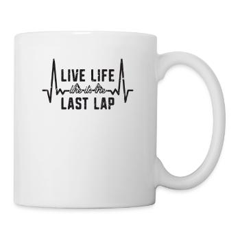 Vivez la vie comme si c’était le dernier tour - course - Mug blanc - blanc - Droite