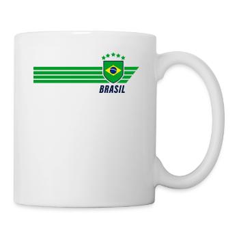 Brazil Brazilian Seleção Football Fan Jersey - Mug - white - Right