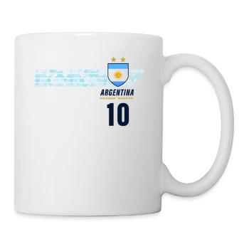 Argentina Albiceleste Football Fan Jersey - Mug - white - Right