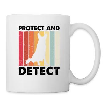 Militär Design Polizei Hund Deutscher Schäfer - Tasse - Weiß - Rechts