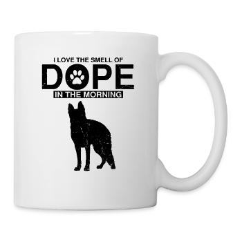 Design Deutscher Schäferhund Polizei Design - Tasse - Weiß - Rechts