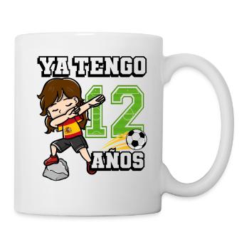 Football Girl I'm already 12 birthday - Mug - white - Right